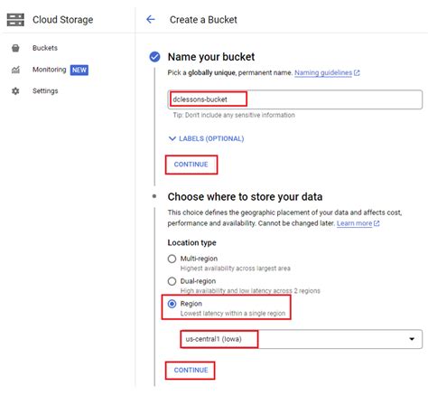 LAB Configure GCP Bucket - DCLessons