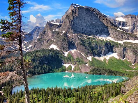 Wallpaper Grinnell Lake Glacier National Park lake - free pictures on ...