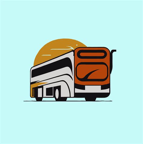 Bus icon set. bus vector icon, bus transport logo on yellow background ...