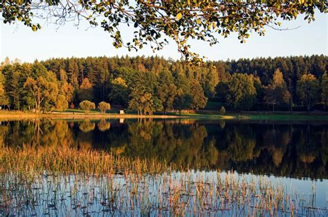 Lithuania, Aukstaitija National Park, Land of Lakes and Hills. A ...