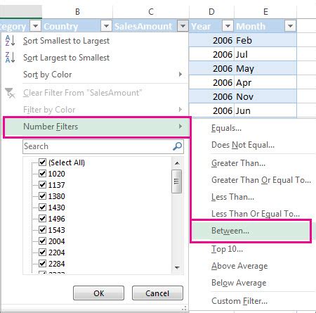 Filter data in a range or table - Microsoft Support