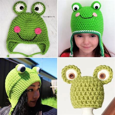 15 Free Crochet Frog Hat Patterns (Frog Beanie Pattern)