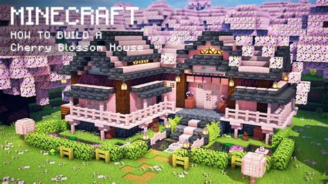 Minecraft: How To Build a Cherry Blossom House - Minecraft videos