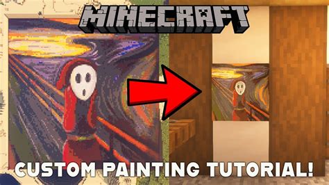 How To Create Custom Paintings in Minecraft! (Tutorial) - YouTube