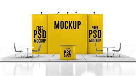 Exhibition Booth Mockup | Kiosk Free PSD Mockup - YouTube