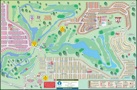 Resort Map - Clerbrook Golf and RV Resort