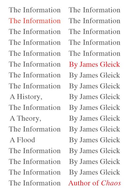 The Information, James Gleick — Are.na