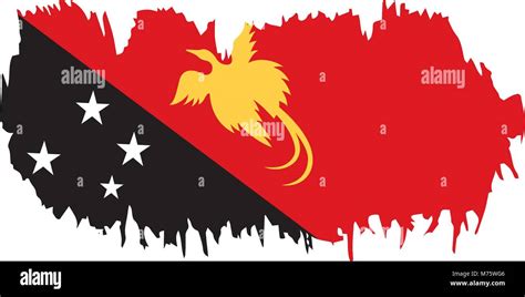 Papua New Guinea flag, vector Stock Vector Image & Art - Alamy