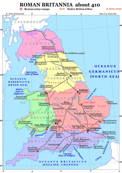 Map of Roman Britain circa AD 410 : r/MapPorn