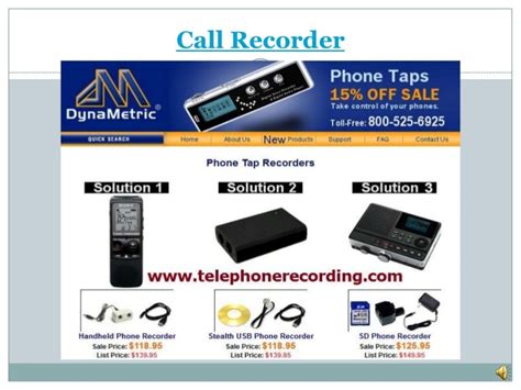 Telephone Recording Device, Call Recording Software