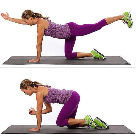 Quadruped | 25 Ab-Toning Moves — No Crunches Required | POPSUGAR Fitness UK