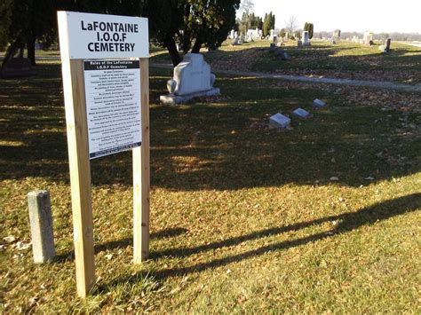 La Fontaine IOOF Cemetery em La Fontaine, Indiana – Cemitério Find a Grave