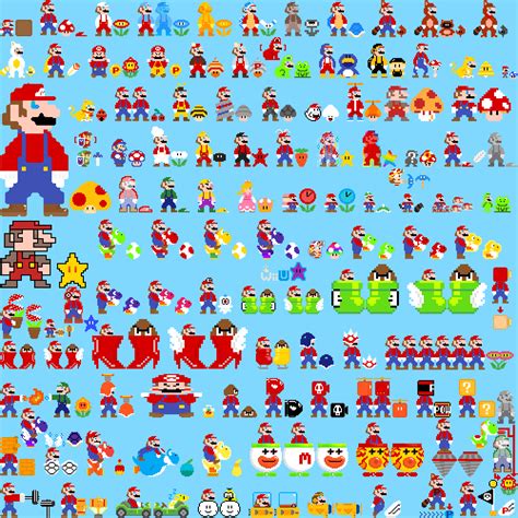 Pixilart - All Super Mario Powerups by S-M-B