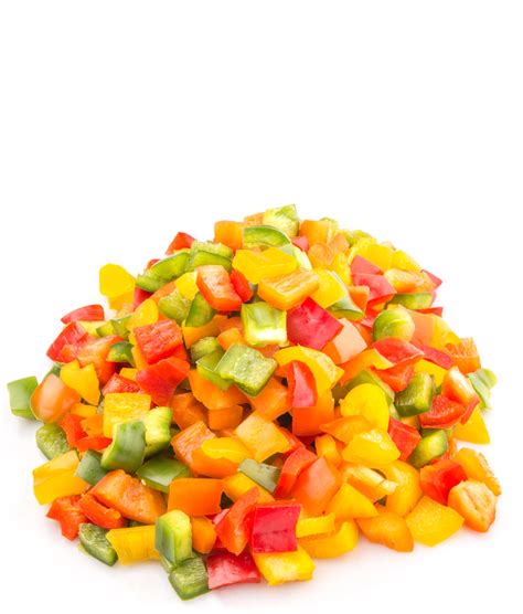 MIXED PEPPER CHUNKS 1 INCH | Fresh Tech Produce