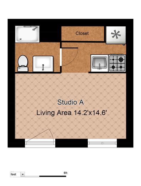 Long Narrow Studio Apartment Floor Plans - Infoupdate.org