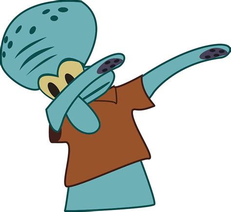 "Squidward Dab" Stickers by sweetslay | Redbubble