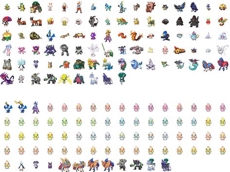 All Pokemon Sprites Gen 8 - estrelaspessoais