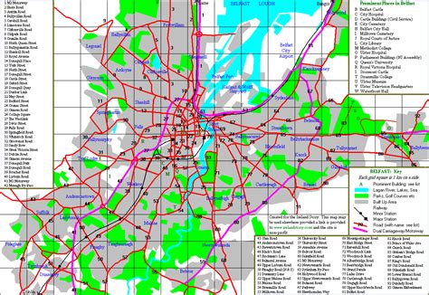 City of Belfast - Industry, Tourism, Religious Segregation, Map