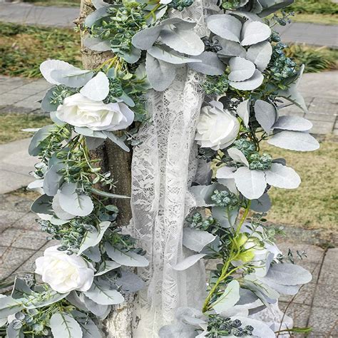 Eucalyptus Garland With Flowers-wedding GARLAND FOR Table - Etsy