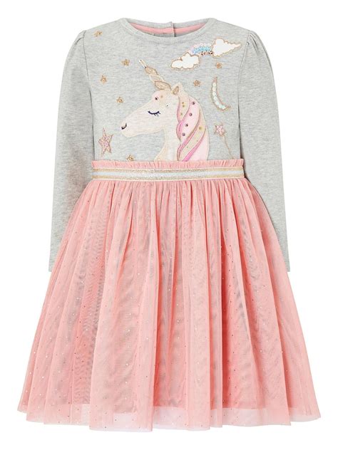 Monsoon Baby Unicorn Sparkle Disco Dress - Pink | Disco dress ...