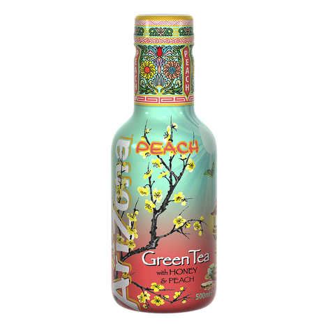 Arizona Green Tea with Honey and Peach - Bottle - Arizona Iced Tea