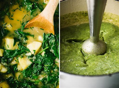 Spinach Potato Soup with Pistachio Gremolata - Our Salty Kitchen