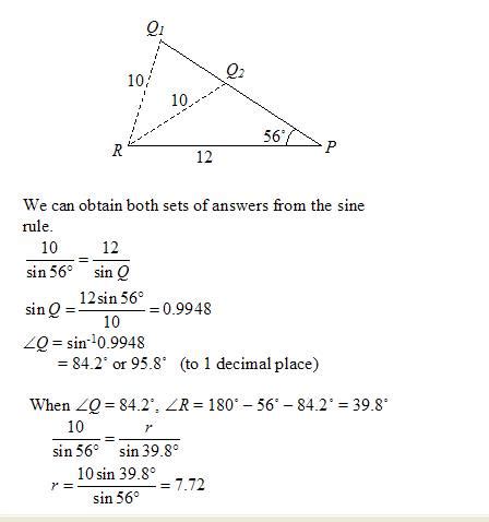 Law of Sines or Sine Rule (solutions, examples, videos)