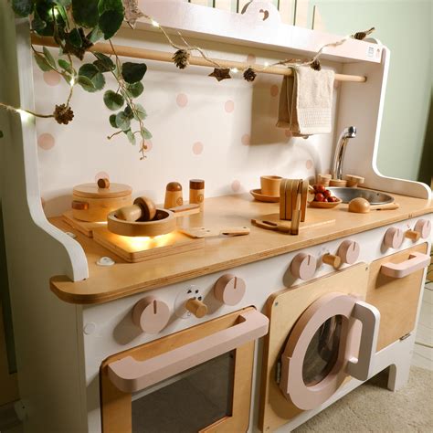 Wooden Play Kitchen Customizable – Kids Wood Store