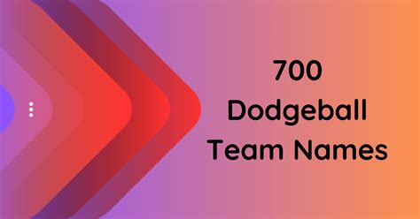 700 Dodgeball Team Names to Inspire Your Squad's Spirit