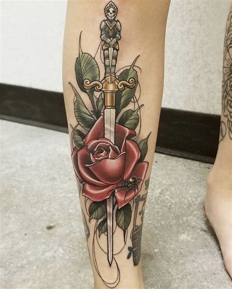 17 Killer Dagger Tattoo Designs | Female Tattooers