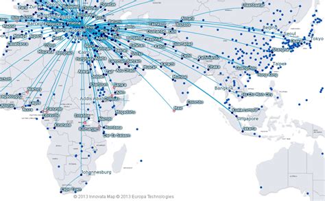 Turkish Airlines Destinations Map - Map Of Farmland Cave