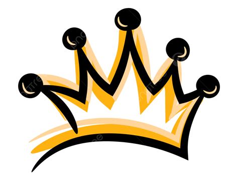 Black And Yellow King Crown, Crown, Yellow, King PNG and Vector with ...