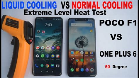 POCO F1 LIQUID COOLING VS ONE PLUS 6 NORMAL COOLING #Extreme Level Heat ...