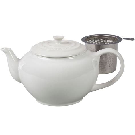 Le Creuset Unisex Large Teapot with Stainless Steel Infuser - 1 qt ...