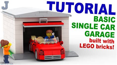 Tutorial On How To Make Basic Single Car Garage With LEGO Bricks - YouTube