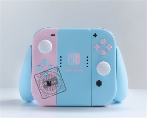 Custom Pastel Baby Pink and Blue Nintendo Switch Joy-con Joycon ...