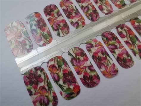 Nail Wraps Nail Decals Nail Strips Nail Stickers Pink and - Etsy