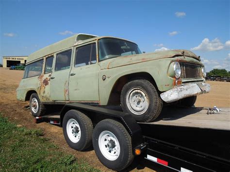 I believe this was originally a Travelall School bus, Interior shots ...