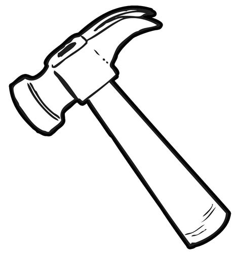 hammer clipart black - Clip Art Library