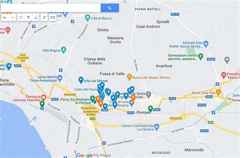 Tourist Map Of Pompeii Ruins