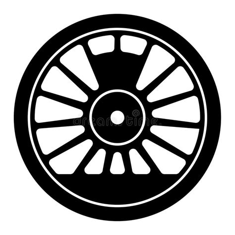 Train wheels stock vector. Illustration of mechanical - 251295331