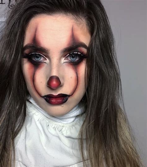 Einfache und kreative Halloween-Make-up-Ideen für Frauen - Pennywise ...