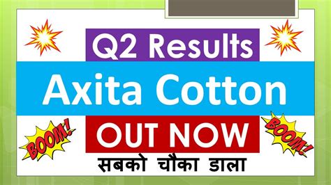 AXITA COTTON Q2 results 2024 | AXITA COTTON Q2 results |AXITA COTTON ...