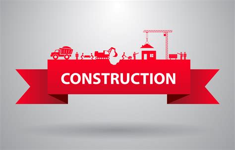 Red construction banner 428816 Vector Art at Vecteezy