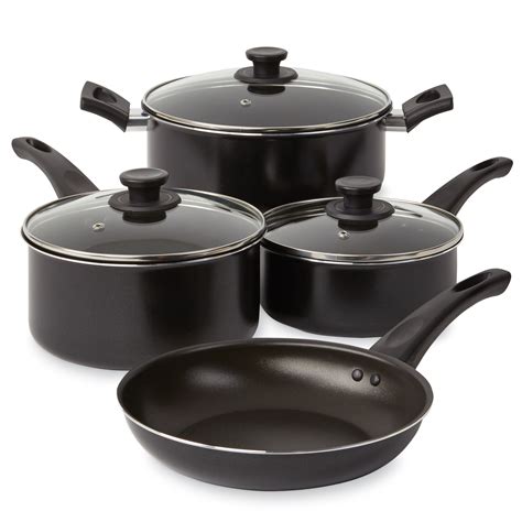 Essential Home SKPL002 7-Pc. non stick Aluminum Cookware Set | Shop ...