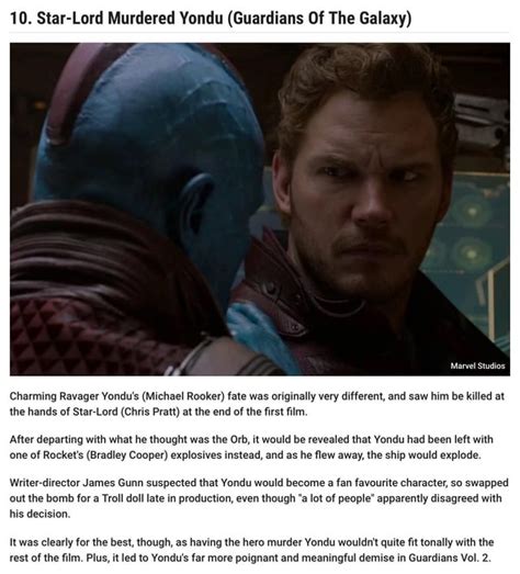 FUN FACT: Yondu was originally get killed off by Star-Lord in GOTG Vol ...