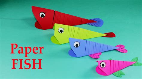 Paper Crafts for Kids - Easy Paper Fish Crafts DIY Tutorial - YouTube