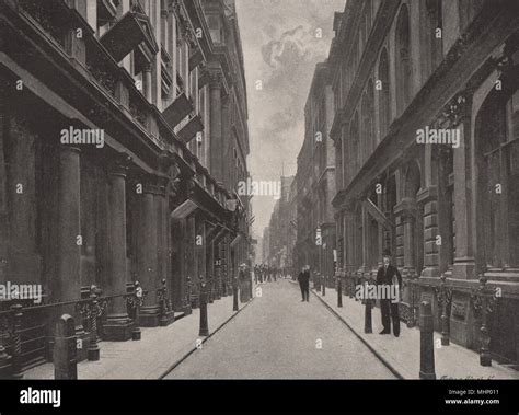 Paternoster Row. London 1896 old antique vintage print picture Stock ...