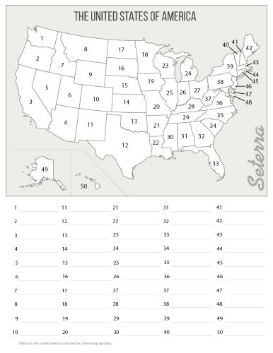 Blank Us State Map Quiz - Alvera Marcille