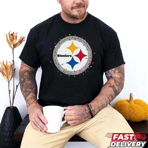 Steelers Christmas Lights T Shirt Shirt, Size 4Xl, Tee Dark Heather New ...